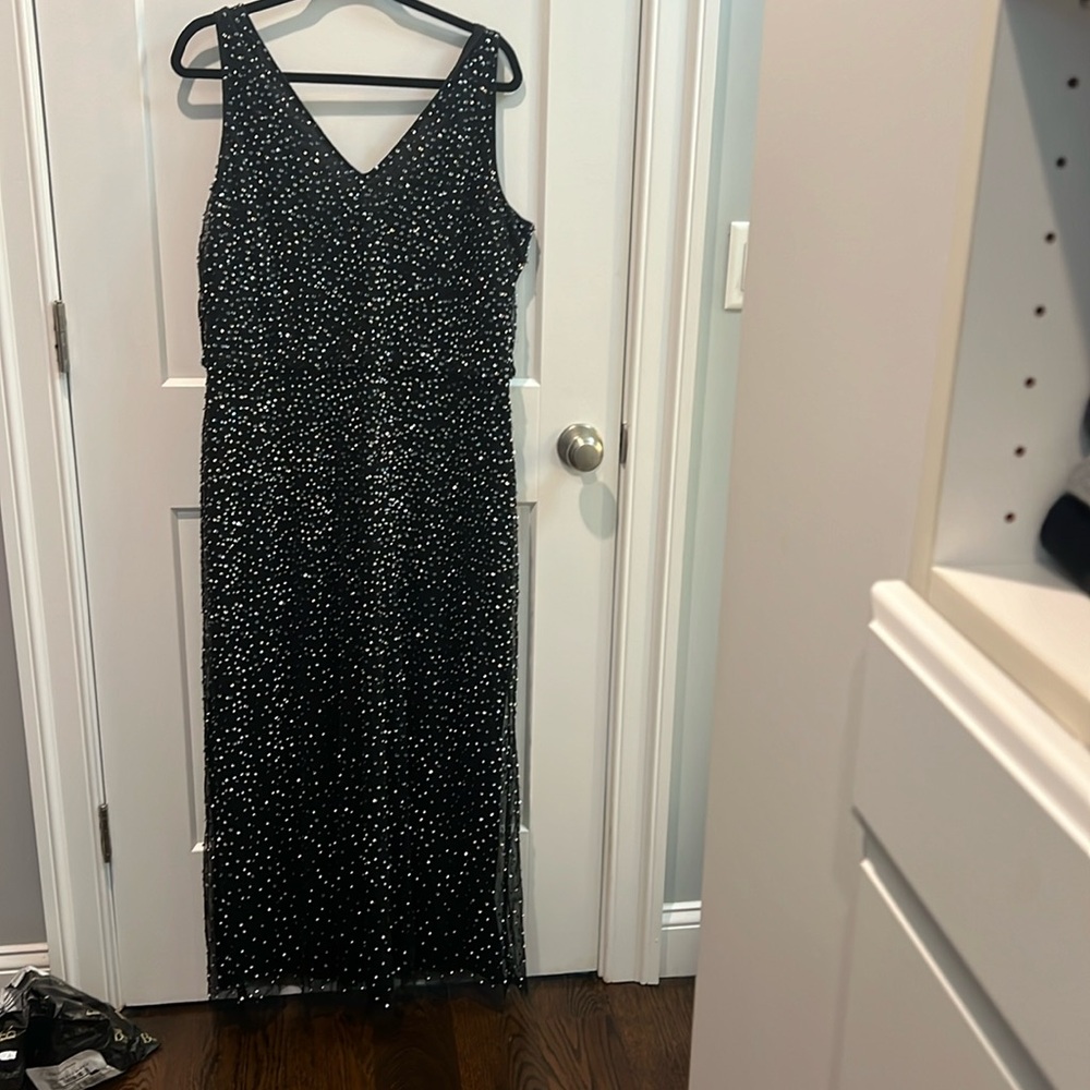 Beaded Black Formal blousen gown